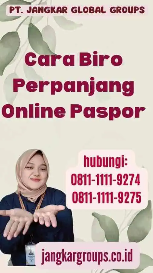 Cara Biro Perpanjang Online Paspor