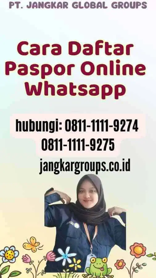 Cara Daftar Paspor Online Whatsapp