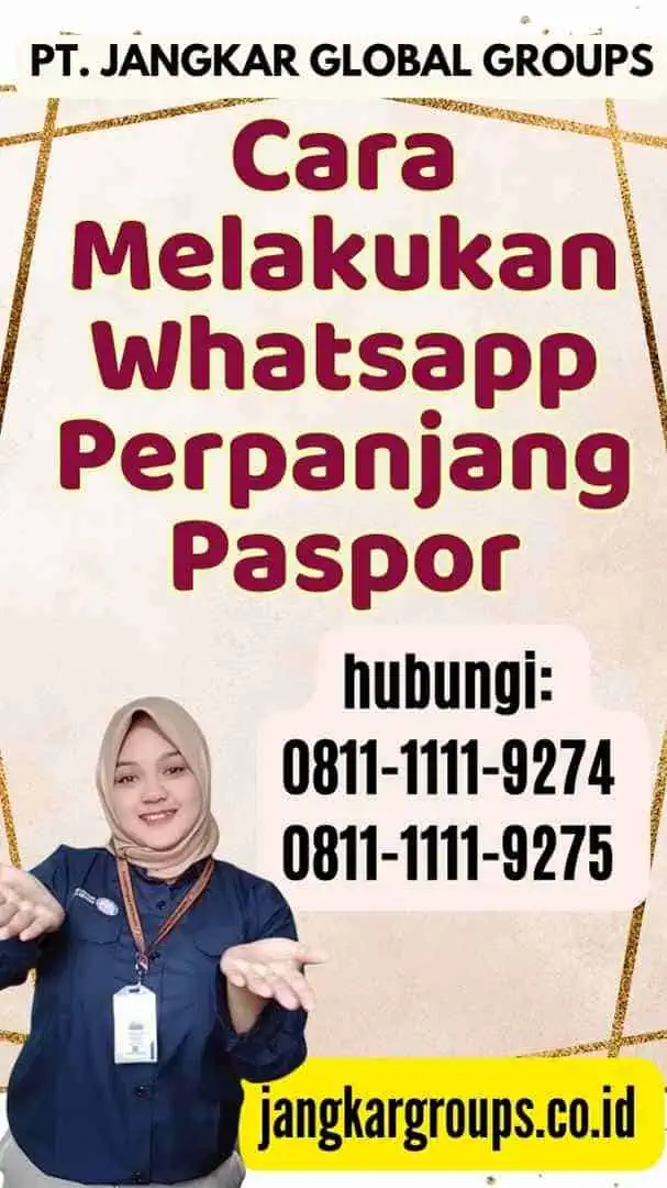 Cara Melakukan Whatsapp Perpanjang Paspor