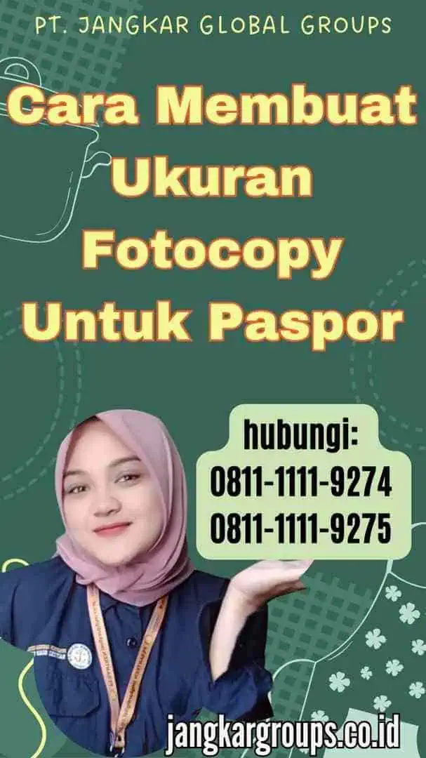 Cara Membuat Ukuran Fotocopy Untuk Paspor