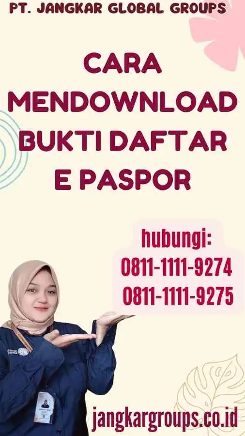 Cara Mendownload Bukti Daftar E Paspor