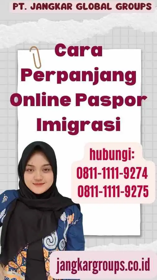 Cara Perpanjang Online Paspor Imigrasi