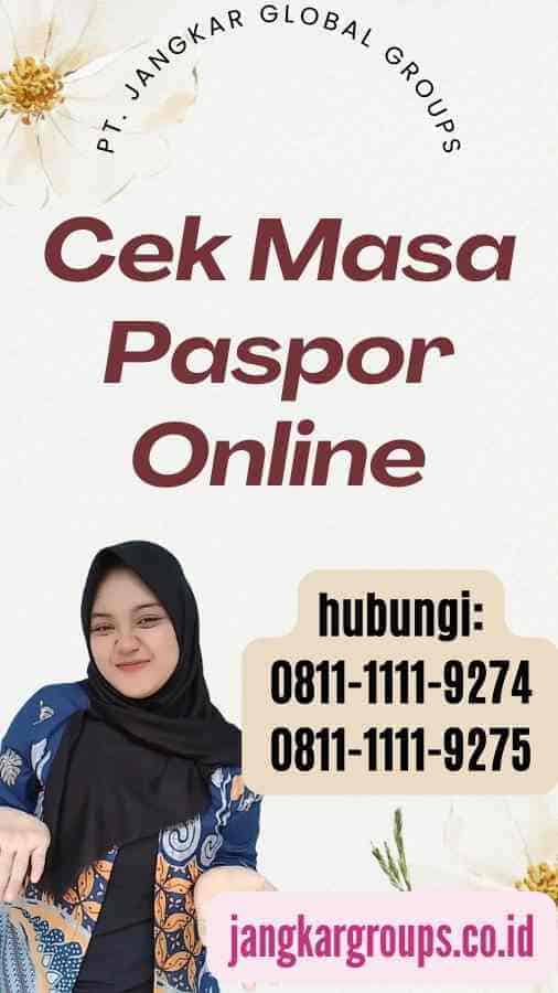 Cek Masa Paspor Online