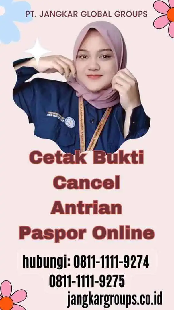 Cetak Bukti Cancel Antrian Paspor Online