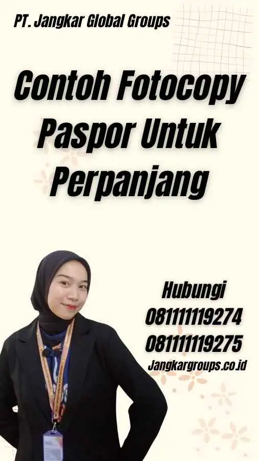 Contoh Fotocopy Paspor Untuk Perpanjang