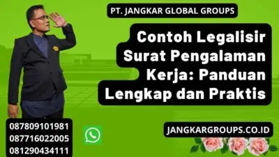 Contoh Legalisir Surat Pengalaman Kerja: Panduan Lengkap dan Praktis