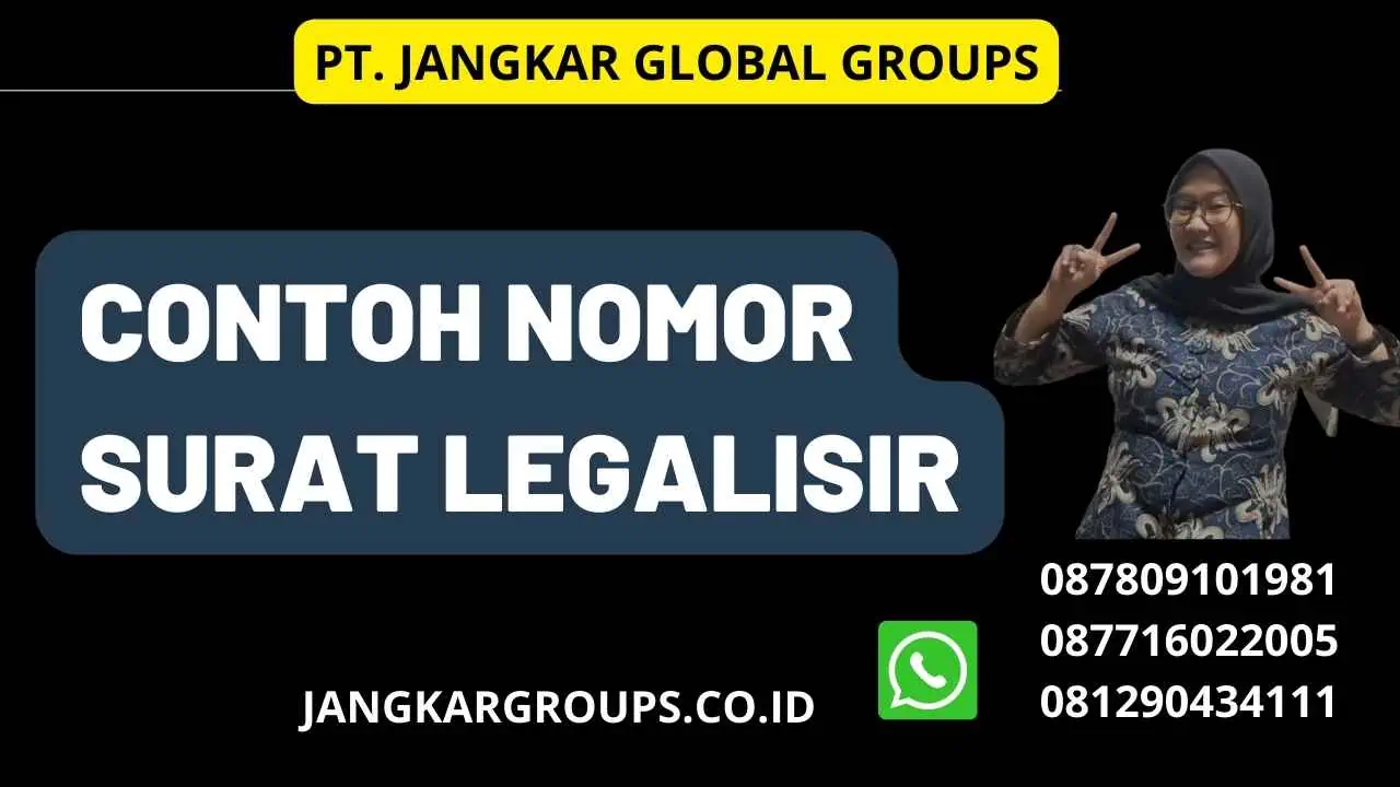 Contoh Nomor Surat Legalisir