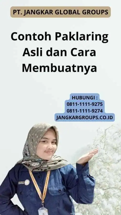 Contoh Paklaring Asli dan Cara Membuatnya