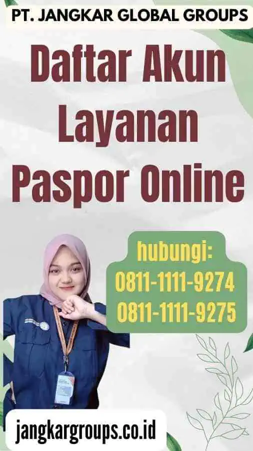 Daftar Akun Layanan Paspor Online