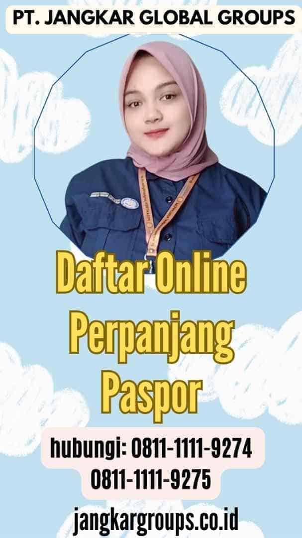 Daftar Online Perpanjang Paspor