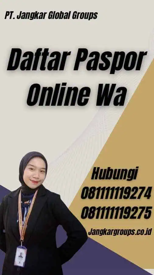 Daftar Paspor Online Wa