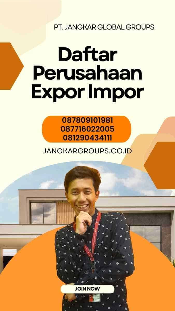 Daftar Perusahaan Expor Impor