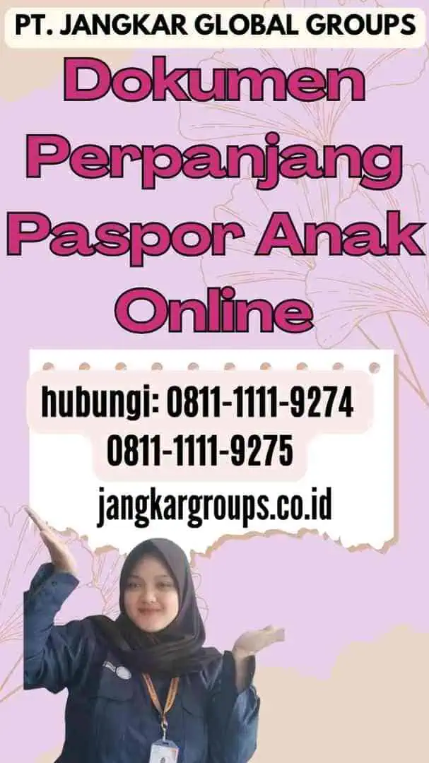 Dokumen Perpanjang Paspor Anak Online