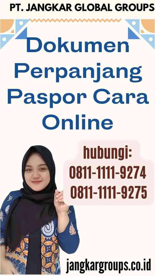 Dokumen Perpanjang Paspor Cara Online