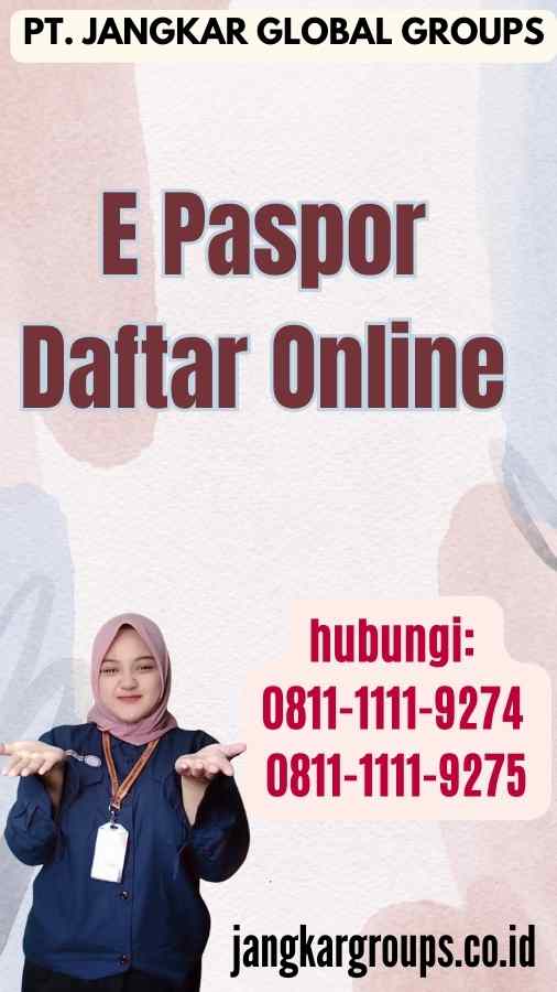 E Paspor Daftar Online