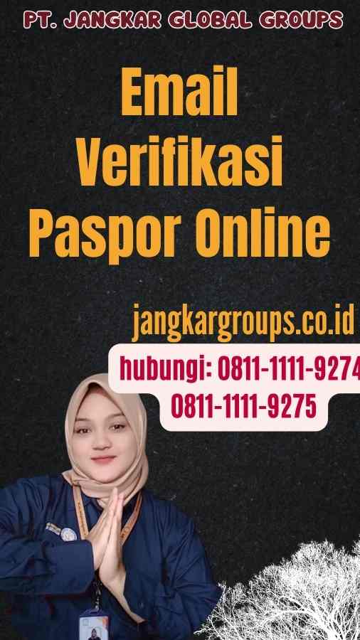 Email Verifikasi Paspor Online