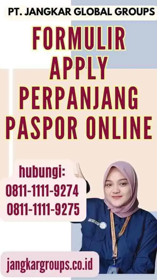 Formulir Apply Perpanjang Paspor Online