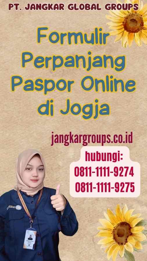 Formulir Perpanjang Paspor Online di Jogja