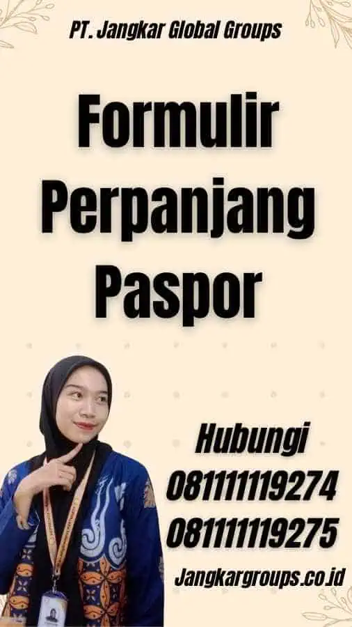 Formulir Perpanjang Paspor