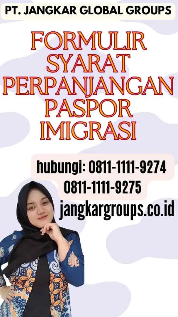 Formulir Syarat Perpanjangan Paspor Imigrasi