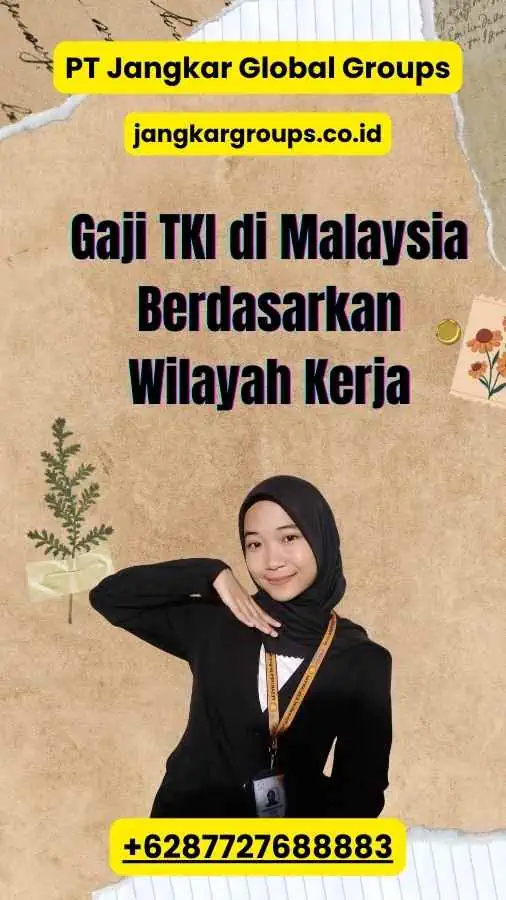 Gaji TKI di Malaysia  Berdasarkan Wilayah Kerja