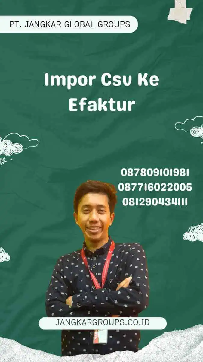 Impor Csv Ke Efaktur