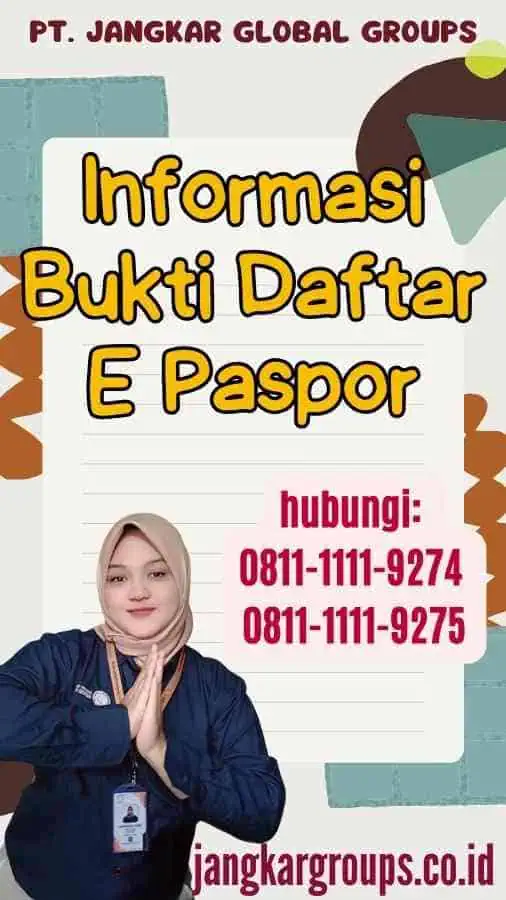 Informasi Bukti Daftar E Paspor