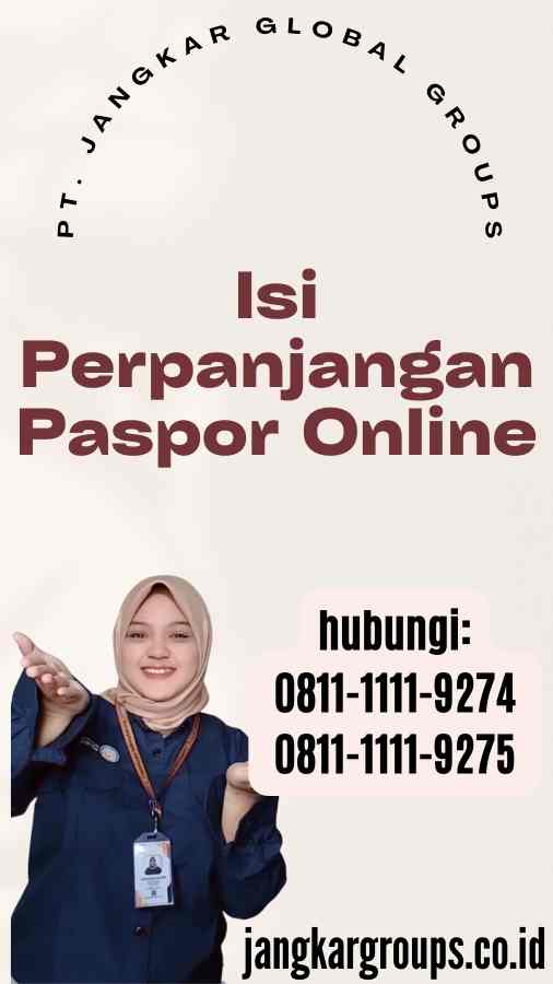 Isi Perpanjangan Paspor Online