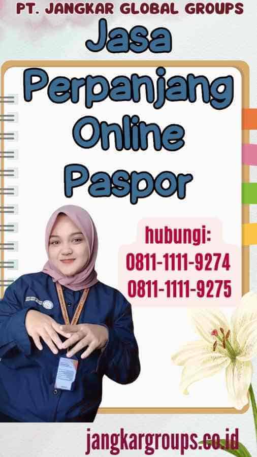 Jasa Perpanjang Online Paspor