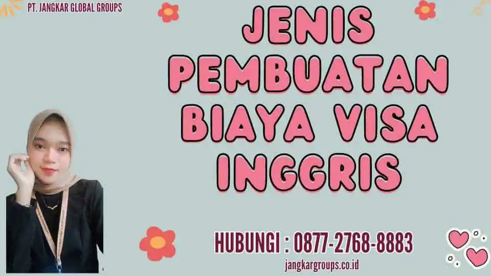 Jenis Pembuatan Biaya Visa Inggris