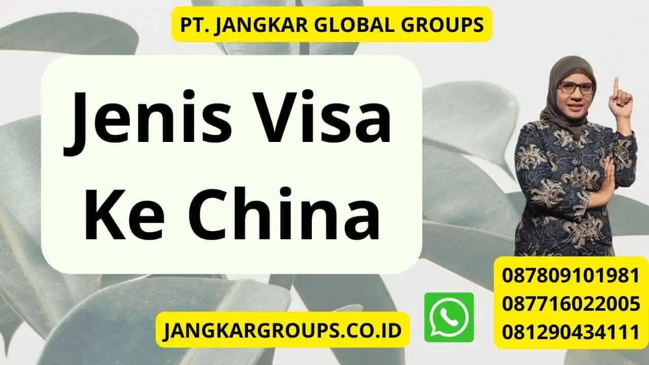 Jenis Visa Ke China