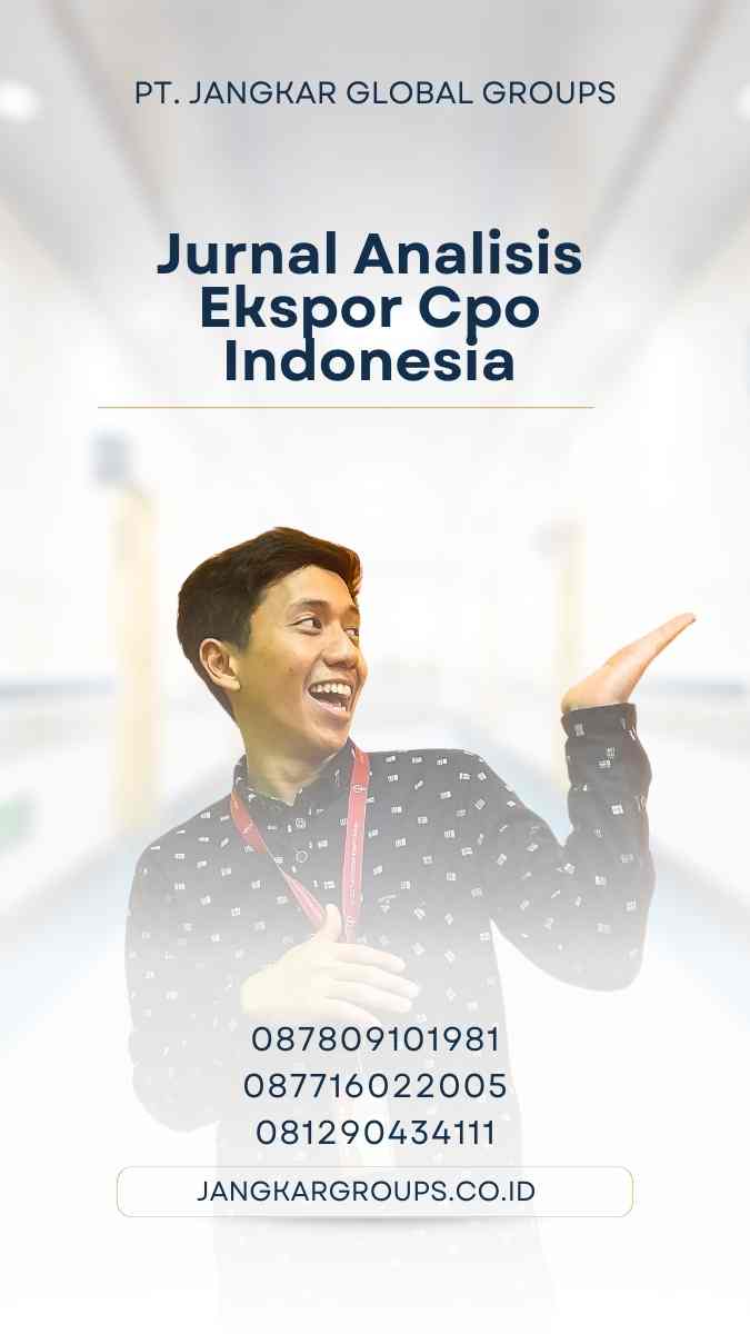 Jurnal Analisis Ekspor Cpo Indonesia