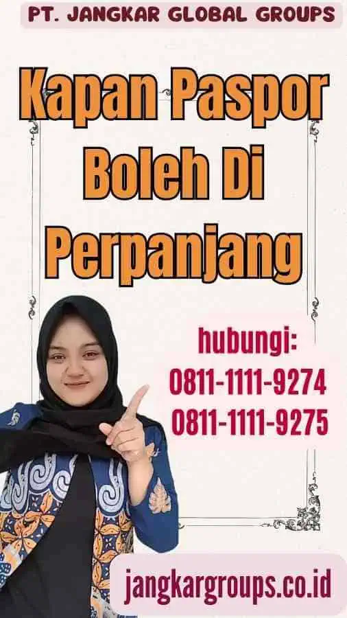 Kapan Paspor Boleh Di Perpanjang