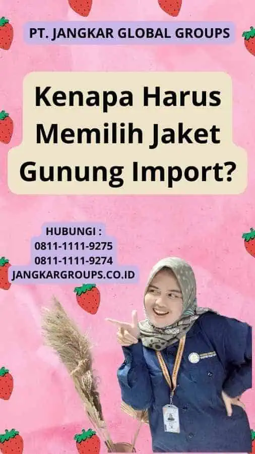 Kenapa Harus Memilih Jaket Gunung Import?