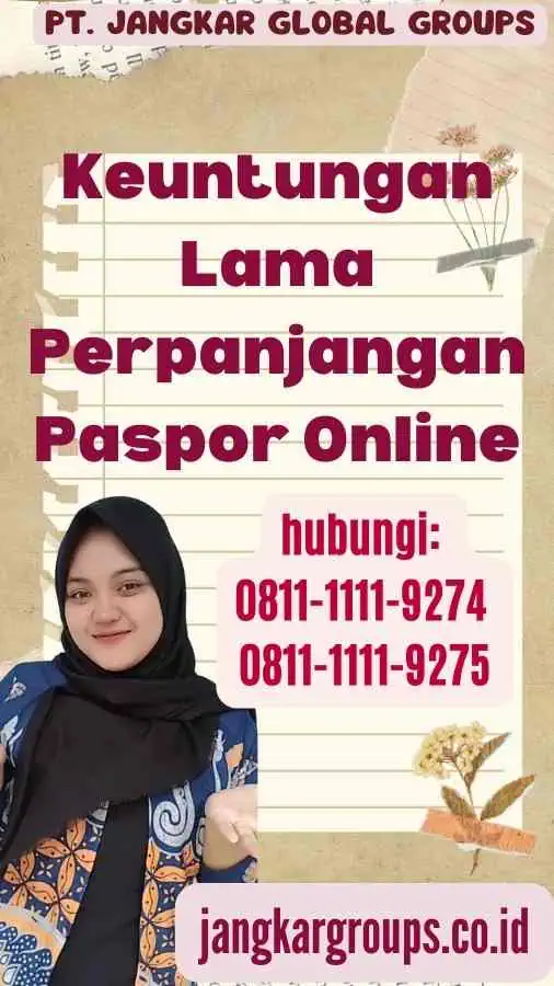 Keuntungan Lama Perpanjangan Paspor Online