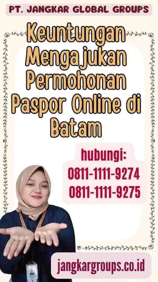 Keuntungan Mengajukan Permohonan Paspor Online di Batam