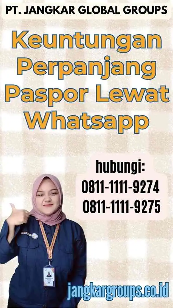 Keuntungan Perpanjang Paspor Lewat Whatsapp