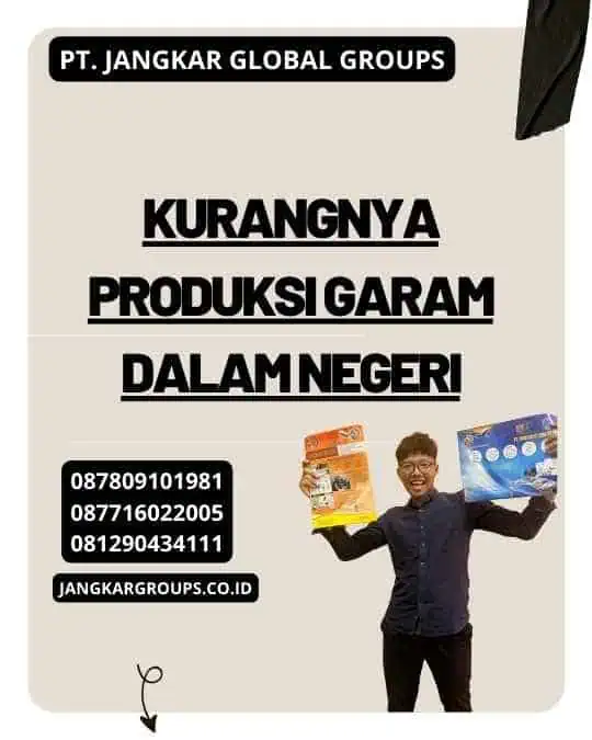 Kurangnya Produksi Garam dalam Negeri