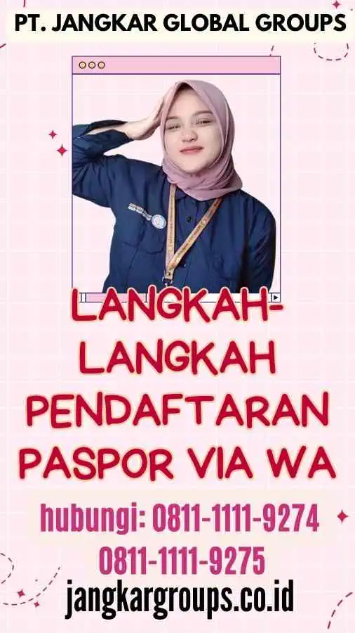 Langkah-Langkah Pendaftaran Paspor Via WA