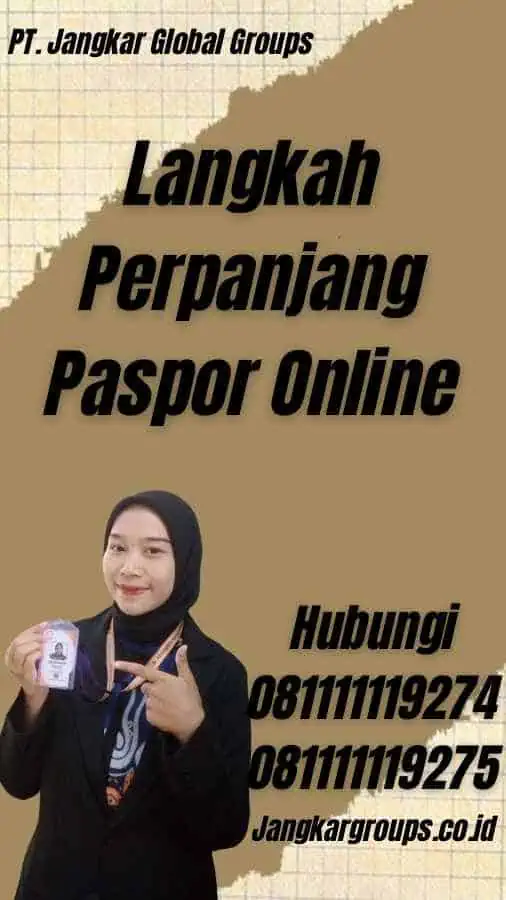 Langkah Perpanjang Paspor Online