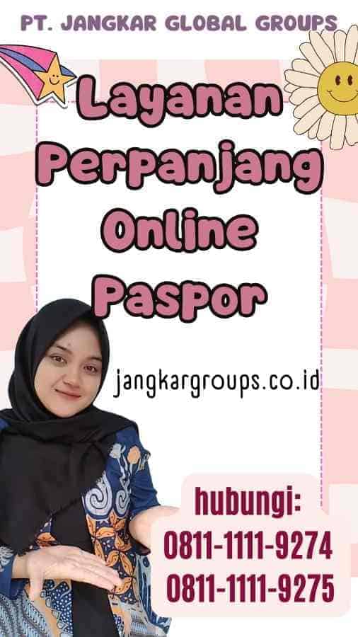 Layanan Perpanjang Online Paspor