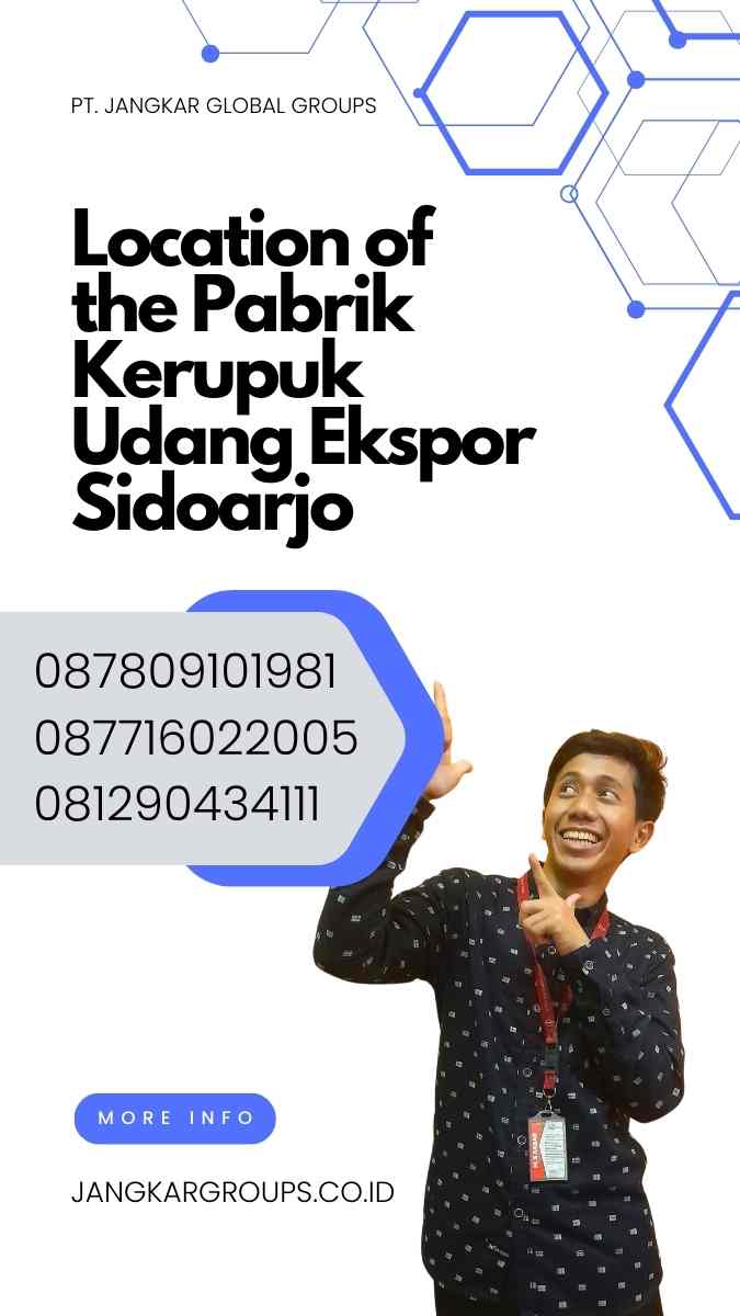 Location of the Pabrik Kerupuk Udang Ekspor Sidoarjo