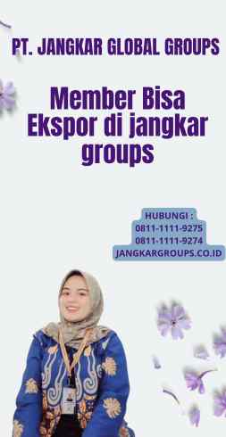 Member Bisa Ekspor di jangkar groups