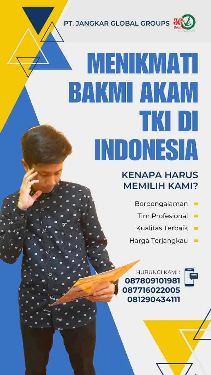 Menikmati Bakmi Akam TKI di Indonesia