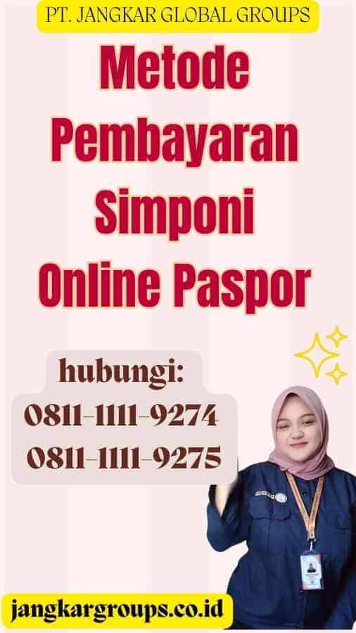 Metode Pembayaran Simponi Online Paspor