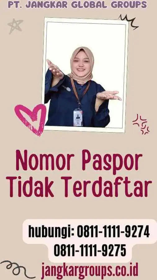 Nomor Paspor Tidak Terdaftar