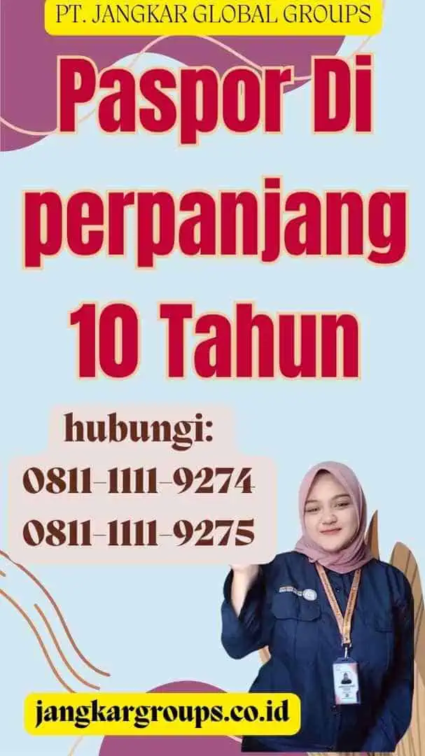 Paspor Di perpanjang 10 Tahun