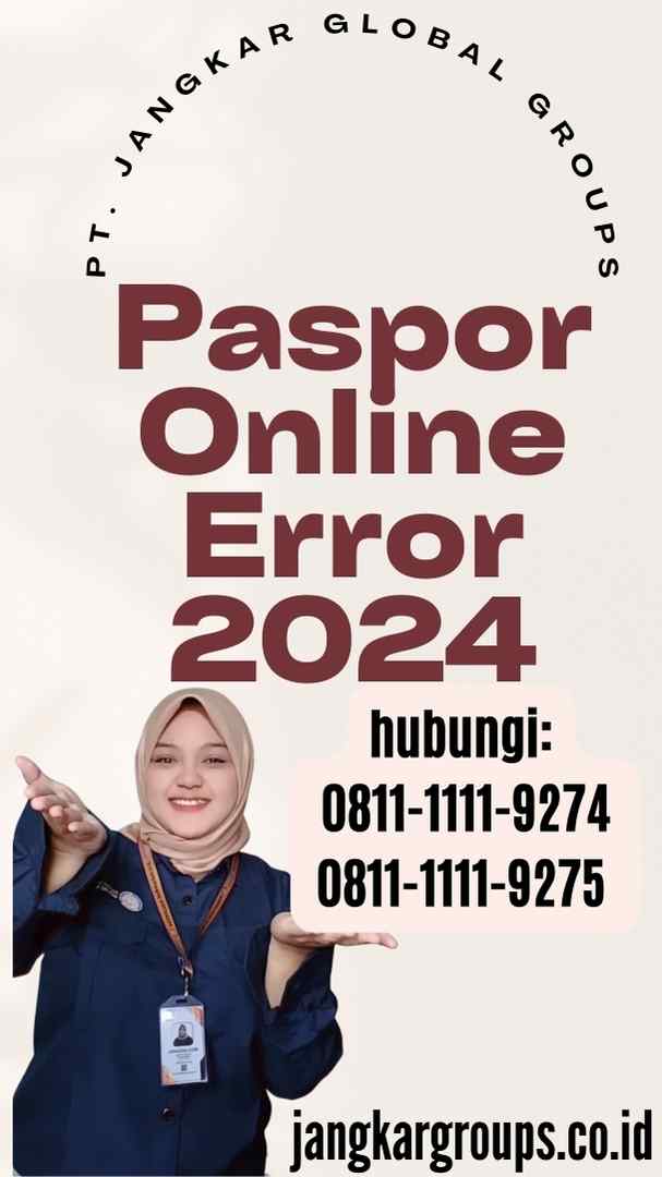 Paspor Online Error 2024