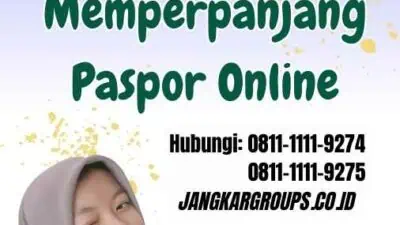 Paspor Online Kuota Habis Cara Memperpanjang Paspor Online