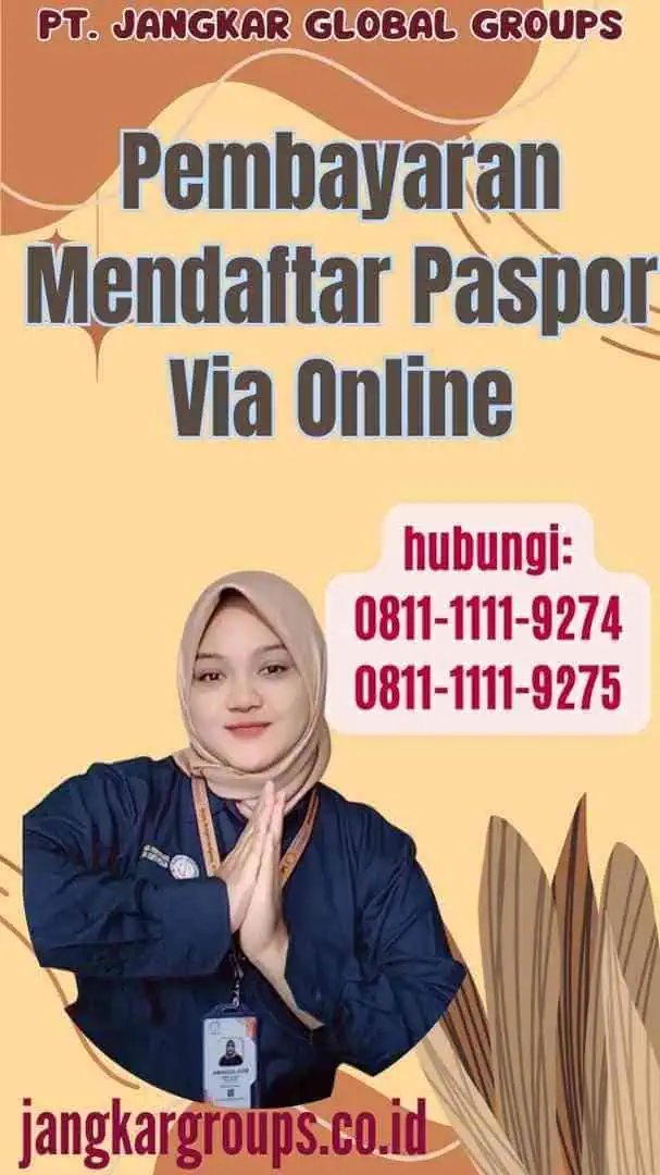 Pembayaran Mendaftar Paspor Via Online